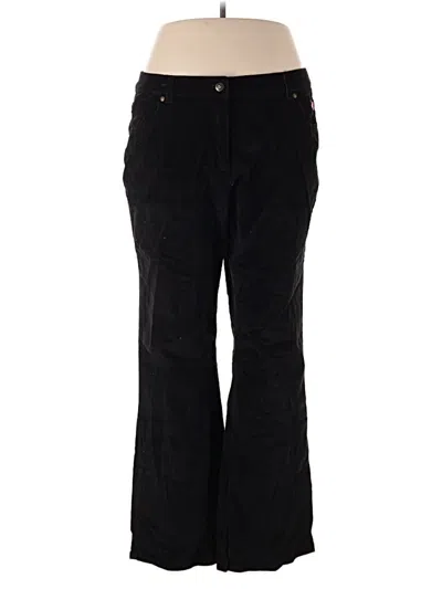 Pre-owned Woman Within Casual Pants In Black