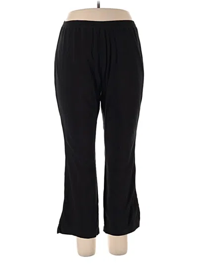 Pre-owned Woman Within Casual Pants In Black