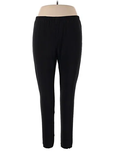 Pre-owned Woman Within Casual Pants In Black