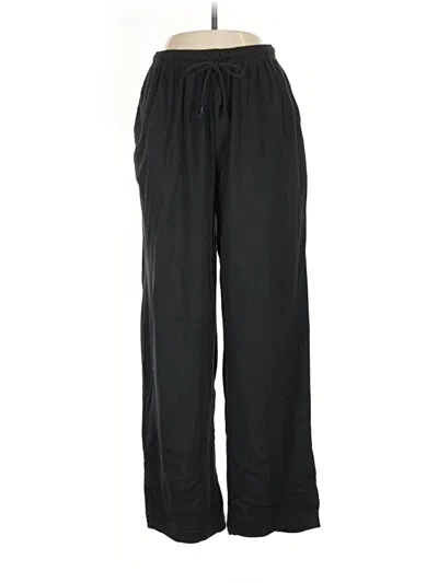 Pre-owned Woman Within Casual Pants In Black