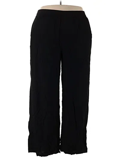 Pre-owned Woman Within Casual Pants In Black