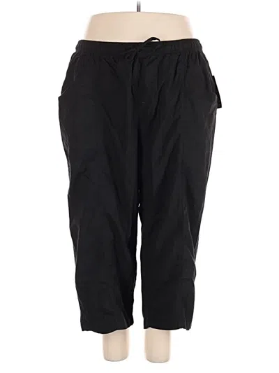 Pre-owned Woman Within Casual Pants In Black