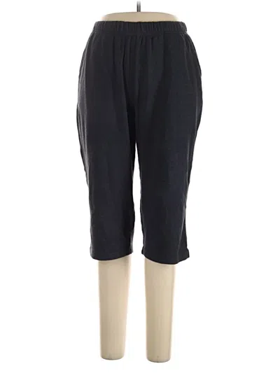 Pre-owned Woman Within Casual Pants In Black
