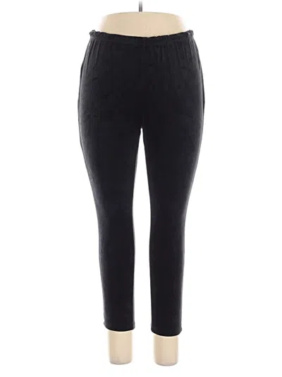 Pre-owned Woman Within Casual Pants In Black