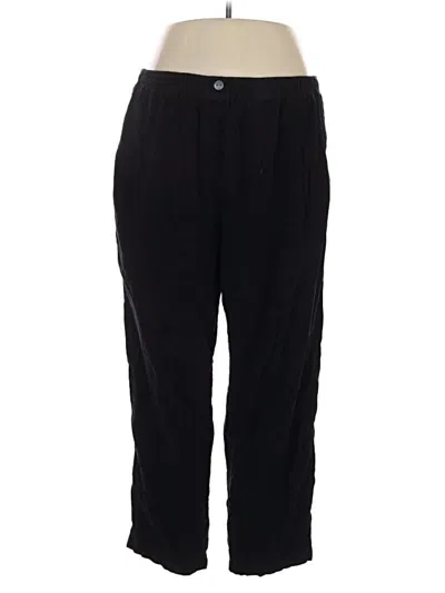 Pre-owned Woman Within Casual Pants In Black