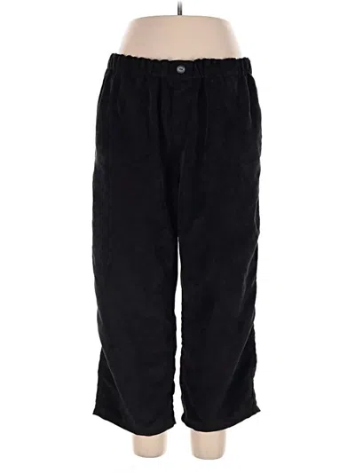 Pre-owned Woman Within Casual Pants In Black