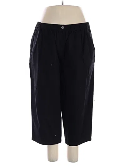 Pre-owned Woman Within Casual Pants In Black