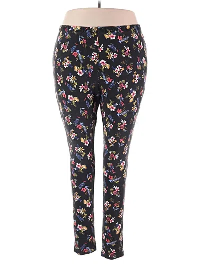 Pre-owned Woman Within Casual Pants In Black