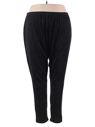 Pre-owned Woman Within Casual Pants In Black