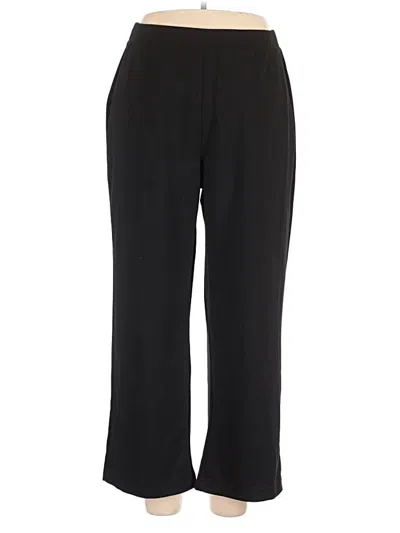 Pre-owned Woman Within Casual Pants In Black