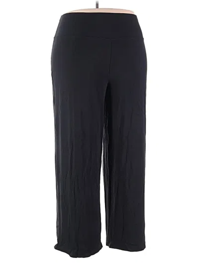 Pre-owned Woman Within Casual Pants In Black