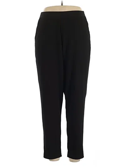Pre-owned Woman Within Casual Pants In Black