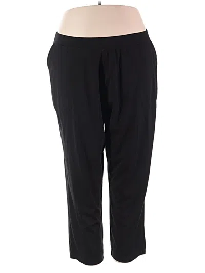 Pre-owned Woman Within Casual Pants In Black