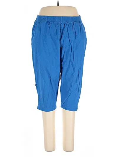 Pre-owned Woman Within Casual Pants In Blue