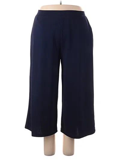 Pre-owned Woman Within Casual Pants In Blue