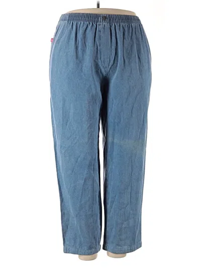 Pre-owned Woman Within Casual Pants In Blue