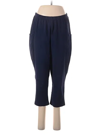 Pre-owned Woman Within Casual Pants In Blue