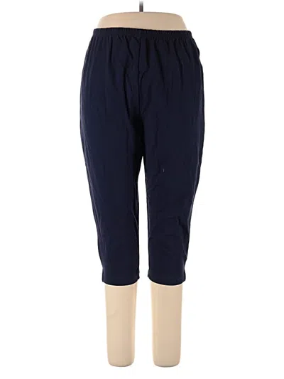 Pre-owned Woman Within Casual Pants In Blue
