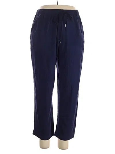 Pre-owned Woman Within Casual Pants In Blue
