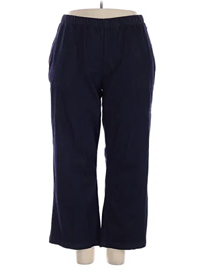 Pre-owned Woman Within Casual Pants In Blue