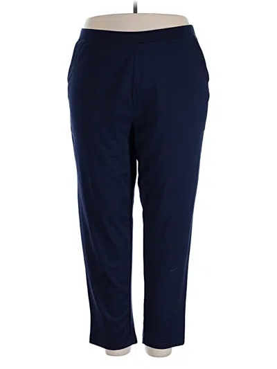 Pre-owned Woman Within Casual Pants In Blue