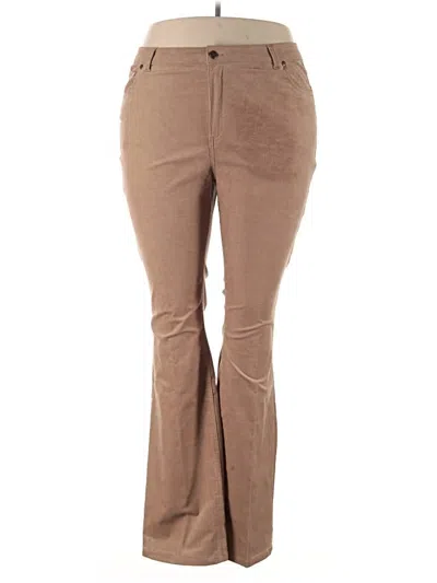 Pre-owned Woman Within Casual Pants In Brown