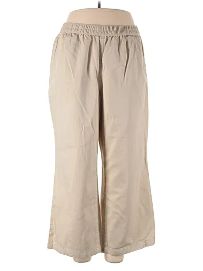Pre-owned Woman Within Casual Pants In Brown