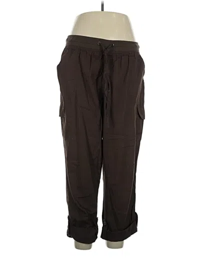 Pre-owned Woman Within Casual Pants In Brown