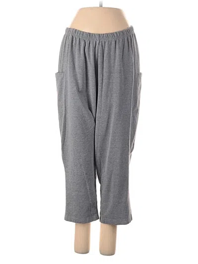 Pre-owned Woman Within Casual Pants In Gray