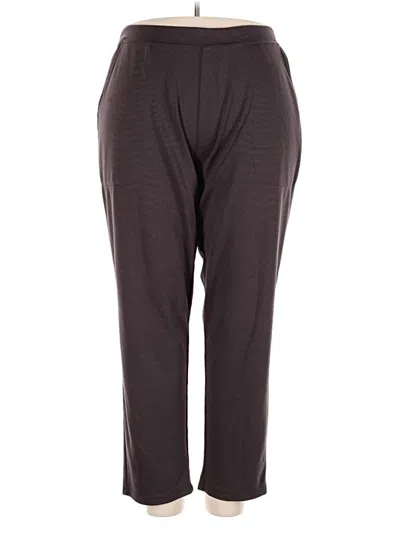 Pre-owned Woman Within Casual Pants In Gray