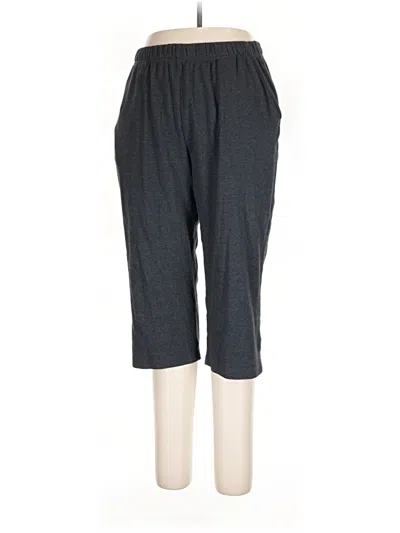 Pre-owned Woman Within Casual Pants In Gray