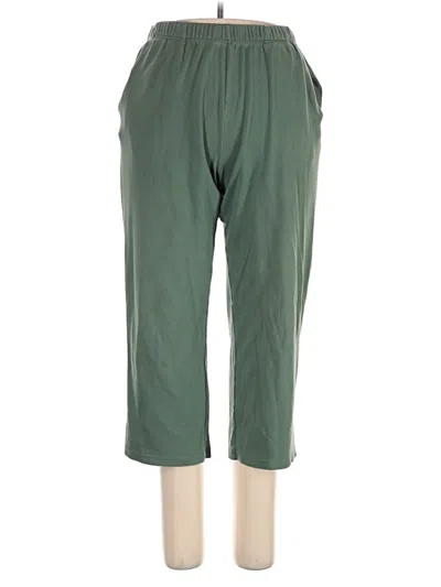 Pre-owned Woman Within Casual Pants In Green