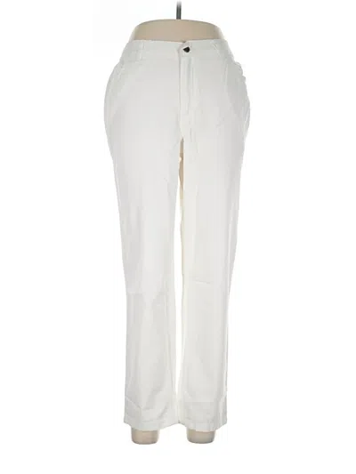Pre-owned Woman Within Casual Pants In Ivory