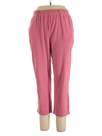Pre-owned Woman Within Casual Pants In Pink