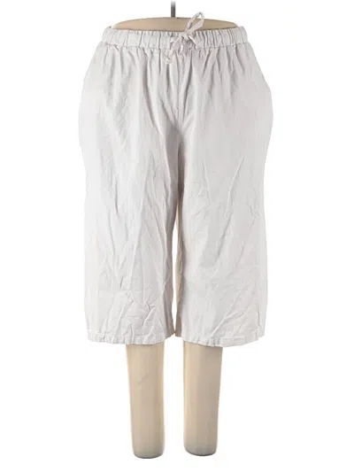 Pre-owned Woman Within Casual Pants In Silver