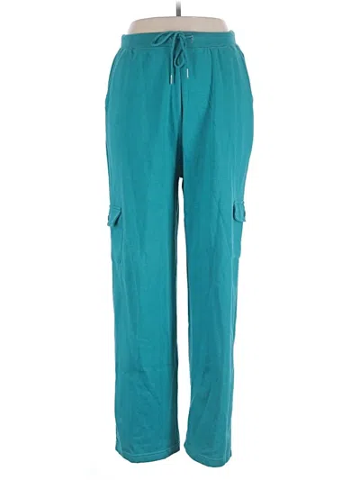 Pre-owned Woman Within Casual Pants In Teal