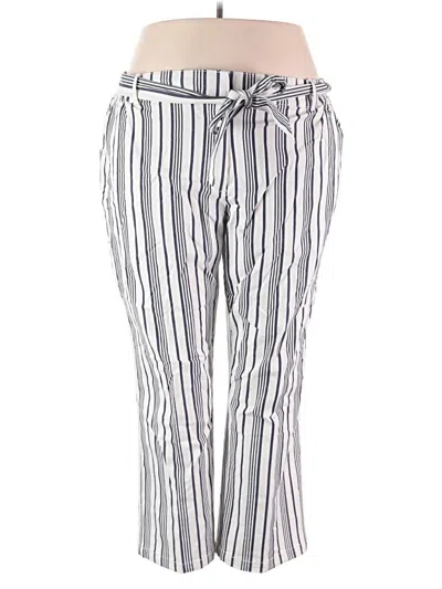 Pre-owned Woman Within Casual Pants In White