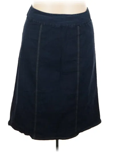 Pre-owned Woman Within Casual Skirt In Blue