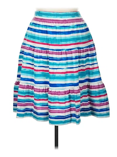 Pre-owned Woman Within Casual Skirt In Blue