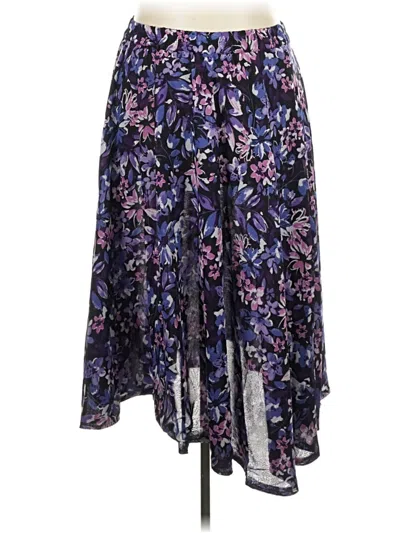 Pre-owned Woman Within Casual Skirt In Purple