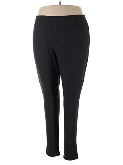 Pre-owned Woman Within Dress Pants In Black