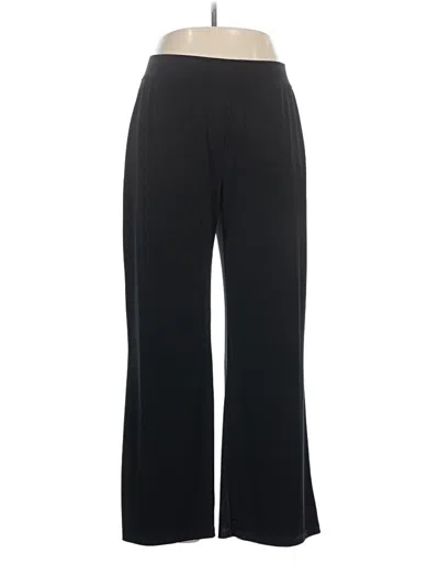 Pre-owned Woman Within Dress Pants In Black