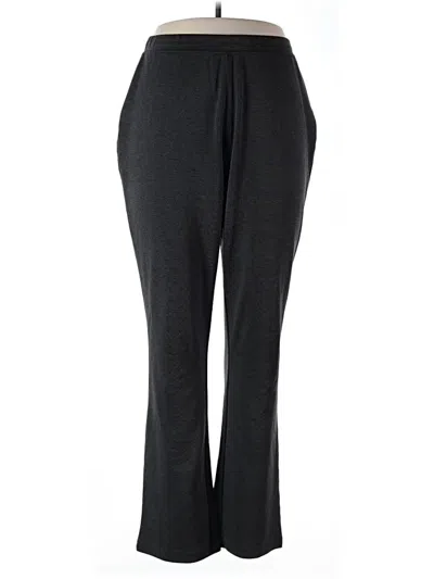 Pre-owned Woman Within Dress Pants In Black