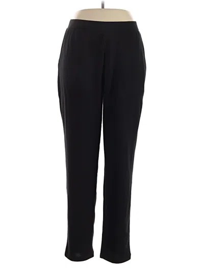 Pre-owned Woman Within Dress Pants In Black