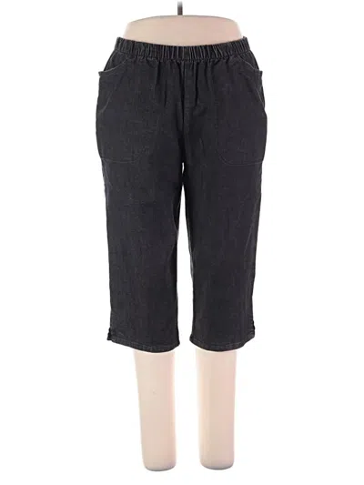 Pre-owned Woman Within Jeans In Black