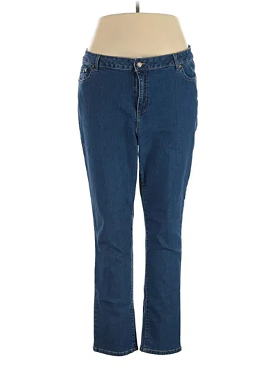 Pre-owned Woman Within Jeans In Blue