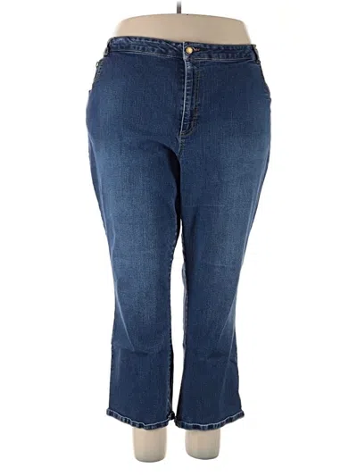 Pre-owned Woman Within Jeans In Blue