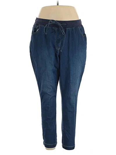 Pre-owned Woman Within Jeans In Blue