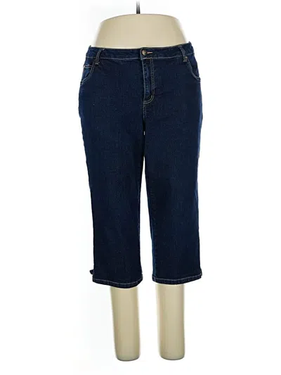 Pre-owned Woman Within Jeans In Blue