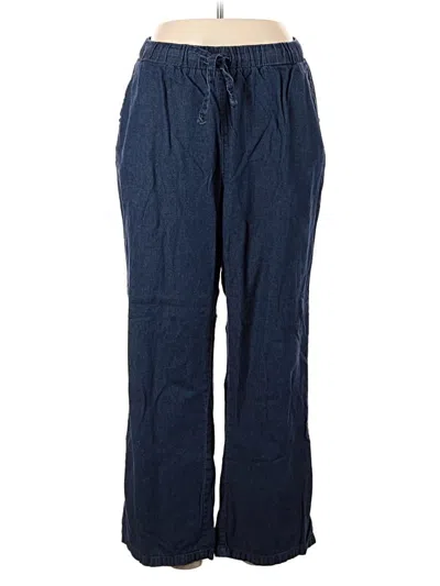 Pre-owned Woman Within Jeans In Blue